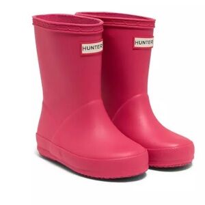 Toddler Girls Hunter Classic Pink Rain Boot (7/8)